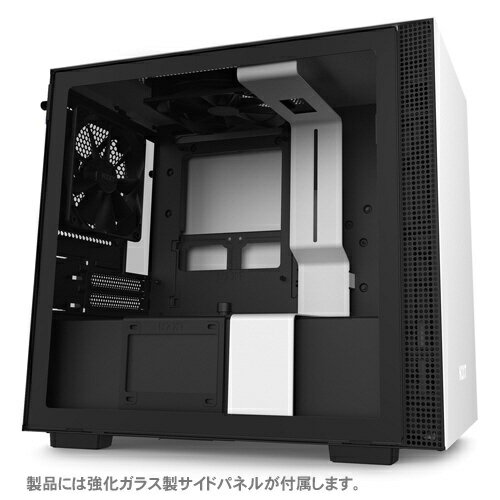 NZXT　エヌゼットエックスティー 高いコストパフォーマンスとスマートな外観のPCケース 【Mini-ITX】 CA-H210B-W1 ホワイト/ホワイト