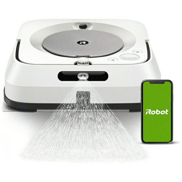 iRobot｜アイロボット 床拭きロボット ブラーバ ジェットm6（Braava Jet） m613860 ホワイト [拭くタイプ（水拭き・乾拭き）]【rb_others】【point_rb】