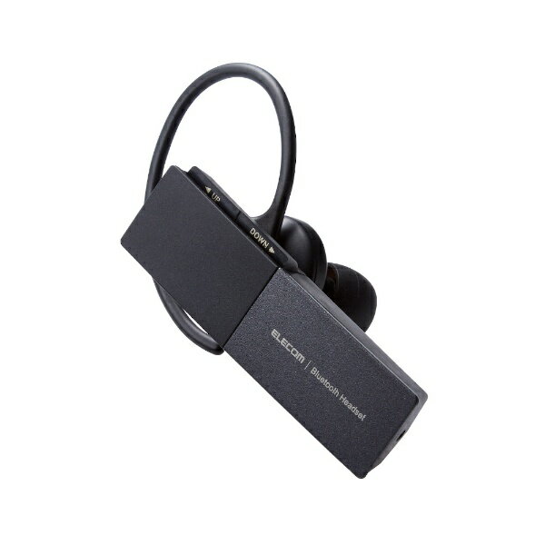 エレコム｜ELECOM ヘッドセット ブラック LBT-HSC20PCBK ワイヤレス（Bluetooth） /片耳 /イヤフックタイプ LBTHSC20PCBK