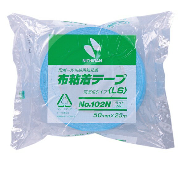 ニチバン｜NICHIBAN 布粘着テープ No.102N 50mm ライトブルー 102N2050