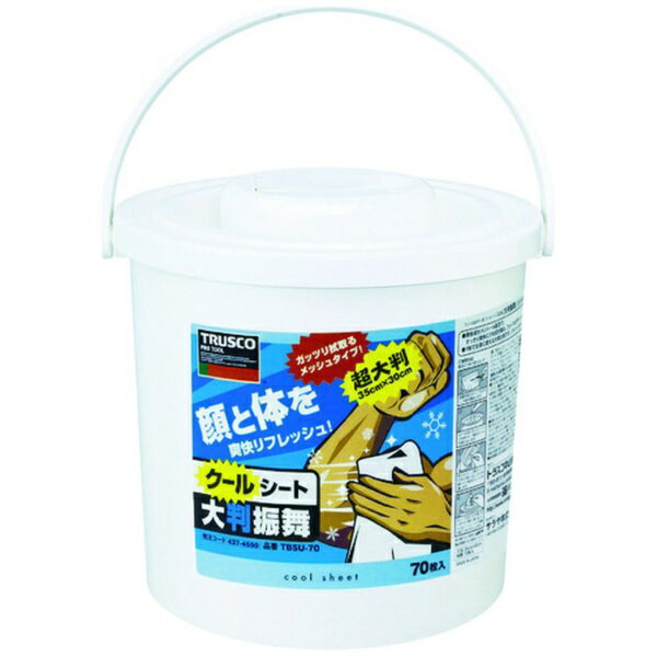 トラスコ中山｜TRUSCO NAKAYAMA クールボディシート　大判振舞　本体70枚　TBSU70