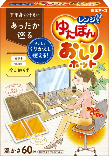 白元アース レンジでゆたぽん おしりホット 1個