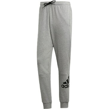 アディダス adidas メンズ アスレティクス ボトムス MUSTHAVES BADGE OF SPORTS スウェットパンツ 裏毛(Mサイズ/ミディアムグレーヘザー×ブラック)FSD64 DT9959