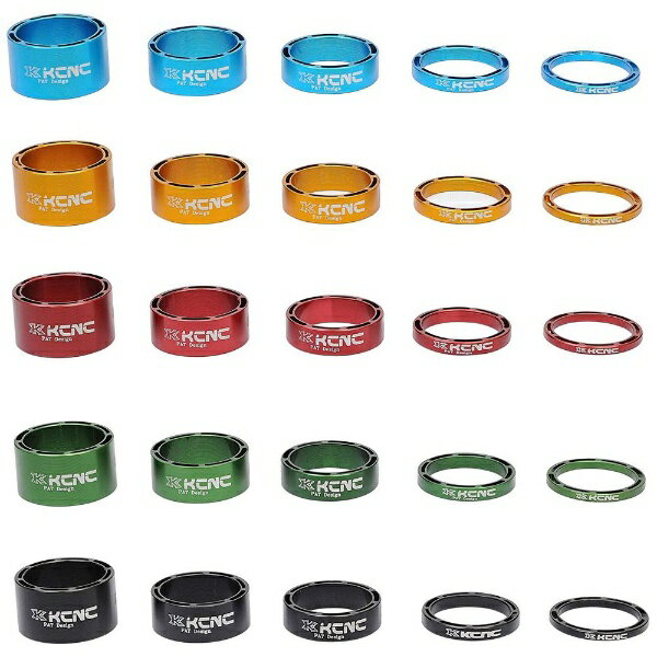 KCNC｜ケーシーエヌシー ヘッドセットパーツ スペーサー SLS OS 10mm ブルー 506035