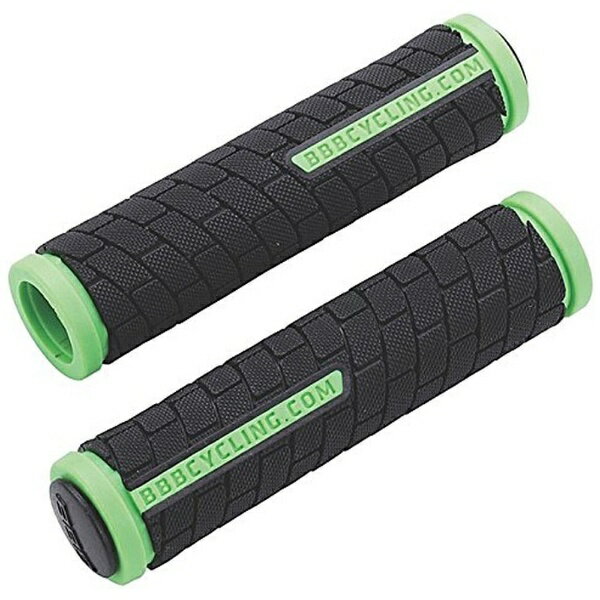 BBB｜ビービービー サイクルパーツ グリップ デュアルグリップ 125mm ブラック/グリーン BHG-06 441594