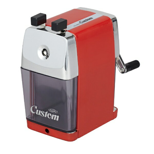 カール事務器｜CARL 鉛筆削り カスタム レッド CC-2000-R [手動タイプ]