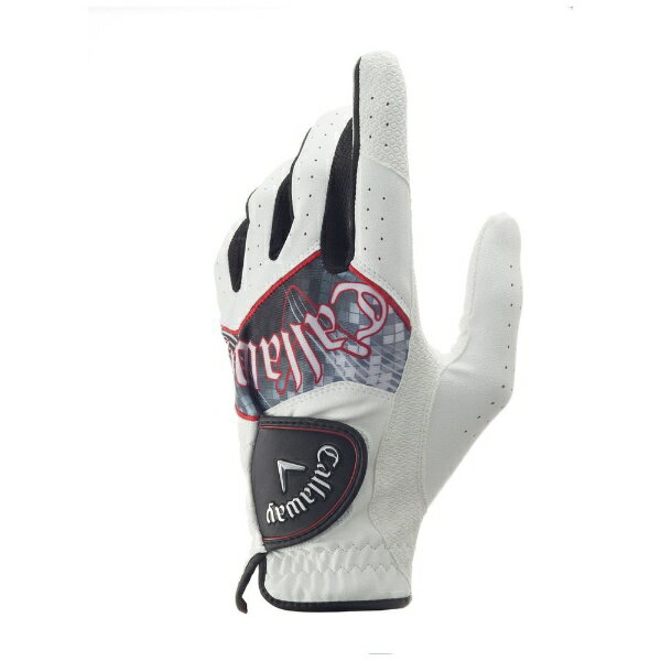 キャロウェイ｜Callaway 【メンズ 右手着用(左利き用)】ゴルフグローブ GRAPHIC 17 JM(24cm/ホワイト×ブラック)5317334 2017年モデル 2017年モデル