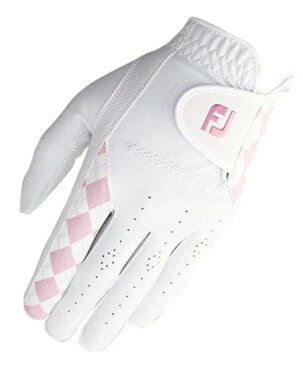 フットジョイ FootJoy 【レディース 両手用】ゴルフグローブ レディーEコンフォート (21cm/ホワイト×ピンク)FGLE9PR