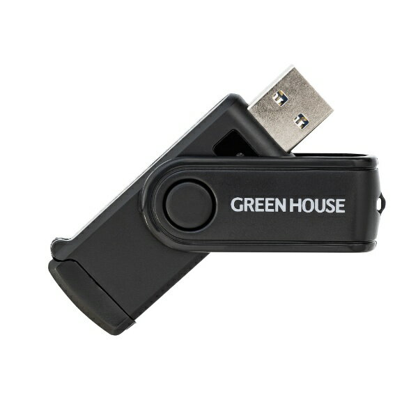 GREEN HOUSE｜グリーンハウス GH-CRMU3A-BK マルチカードリーダー [USB3.0/2.0/1.1]