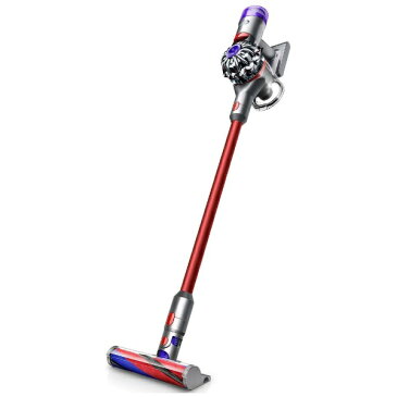 ダイソン　dyson SV10KSLMCOM スティッククリーナー Dyson V8 Slim Fluffy+ ニッケル/アイアン/レッド [サイクロン式 /コードレス][掃除機 コードレス V8 フラフィ ダイソンスリム]