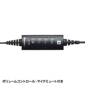 サンワサプライ｜SANWA SUPPLY ヘッドセット MM-HSU11BK [USB /両耳 /ヘッドバンドタイプ][MMHSU11BK]【rb_cpn】