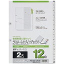 インデックスシート PP製 A5サイズ 20穴 タイトル1枚・インデックス10枚（10山） (100円ショップ 100円均一 100均一 100均)