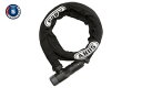 【エントリー最大4倍|6/1迄】 アブス|ABUS カギ式 チェーンロック ABUS アバス MICROFLEX6615 KEY 120cm W/SLEEVE (1200mm/ブラック) 85_3604136002