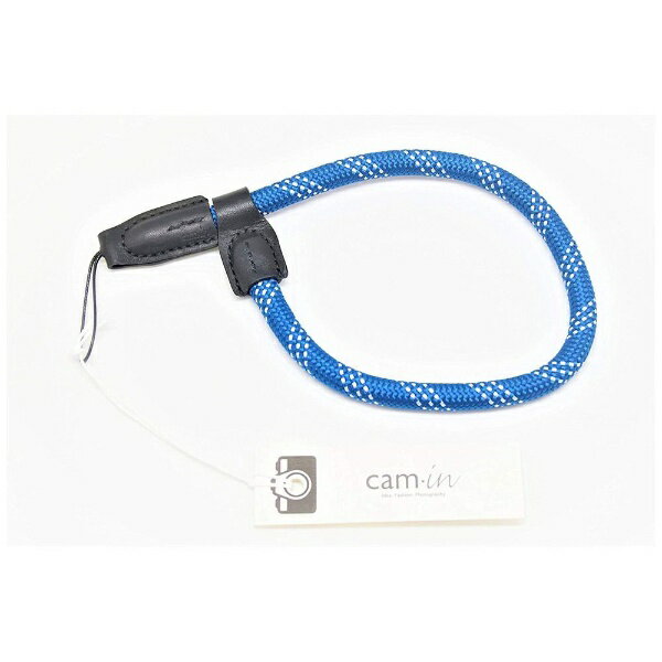 cam-in｜カムイン ハンドストラップ DWS00216 ブルー/白[DWS00216]
