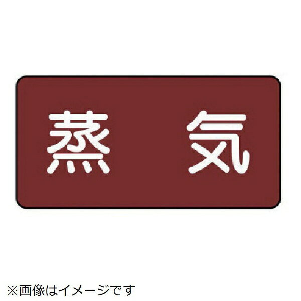 ユニット｜UNIT ユニット　配管ステッカー　蒸気（中）　アルミ　60×120　10枚組 AS.2M 8156