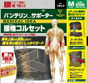 KOWA|興和 バンテリンサポーター腰椎コルセット ふつう ブラック〔サポーター〕 ブラック
