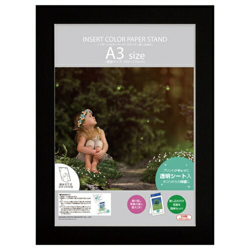HAKUBA｜ハクバ インサートカラーペーパースタンド A3 ブラック MICPS-A3BK