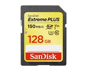 【まとめ買いで最大10%OFFクーポン(4/30まで)】 サンディスク｜SanDisk SDXCカード Extreme PLUS（エクストリーム プラス） SDSDXW5-128G-JNJIP [Class10 /128GB][SDSDXW5128GJNJIP]