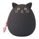 リヒトラブ|LIHIT LAB. エッグポーチ BIGサイズ SMART FIT PuniLabo A-7783-3 クロネコ