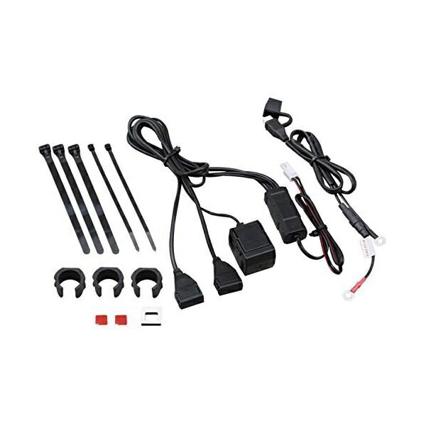 デイトナ｜DAYTONA 93043 バイク専用電源USB2シガー1