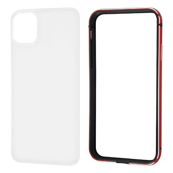 レイアウト　rayout iPhone 11 6.1インチ アルミバンパー+背面パネル（クリア...