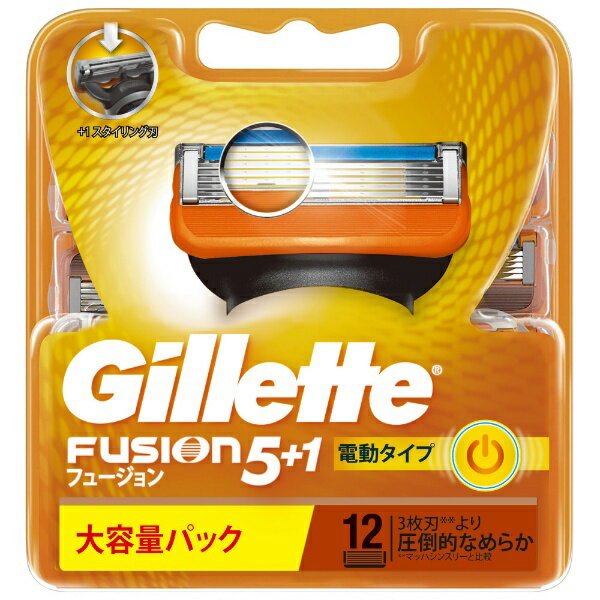 ジレット　Gillette Gillette（ジレット） フュージョン 5＋1 パワー 替刃 12個入 〔ひげそり〕