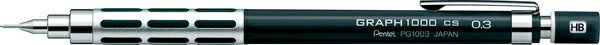 ぺんてる｜Pentel グラフ1000　CS シャープペンシル(シャーペン） ブラック PG1003CS-A [0.3mm]