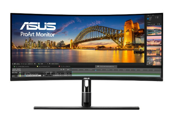 ASUS　エイスース PCモニター ProArt グレー PA34VC [34型 /UWQHD(3440×1440） /ワイド /曲面型][PA34VC]