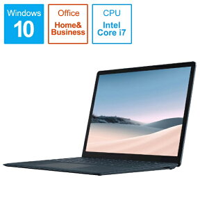 　 マイクロソフト｜Microsoft SurfaceLaptop3 [13.5型 /SSD 256GB /メモリ 16GB /Intel Core i7 /コバルトブルー/2019年] VEF-00060 ノートパソコン サーフェスラップトップ3[13.5インチ office付き 新品 windows10][VEF00060]