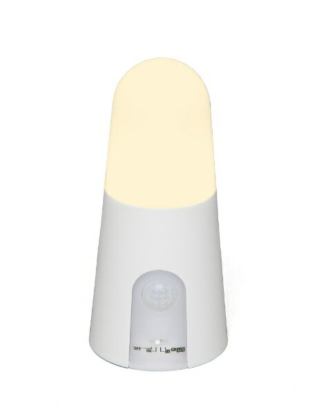 アイリスオーヤマ｜IRIS OHYAMA 乾電池式LEDセンサーライト スタンドタイプ ホワイト BSL40SL-WV2 [電球色 /乾電池式]