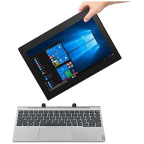 レノボジャパン｜Lenovo 81H300DBJP ノートパソコン ideapad D330 ミネラルグレー [10.1型 /Windows10 Pro /intel Celeron /Office Mobile /メモリ：4GB /eMMC：64GB /タッチパネル対応 /2019年10月モデル][10インチ office付き 新品 windows10]