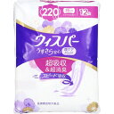 P&G｜ピーアンドジー ウィスパー うすさら安心 女性用 吸水ケア 220cc 特に多い時も1枚で安心 ナプキン型尿ケアパッド 12枚入り 35cm (多い量の尿モレ用)