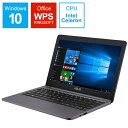 ASUS｜エイスース E203MA-4000G2 ノートパソコン ASUS E203MA スターグレー [11.6型 /Windows10 S /intel Celeron /WPS Office /メモリ：4GB /eMMC：64GB /2019年10月モデル][11.6インチ office付き 新品 windows10]