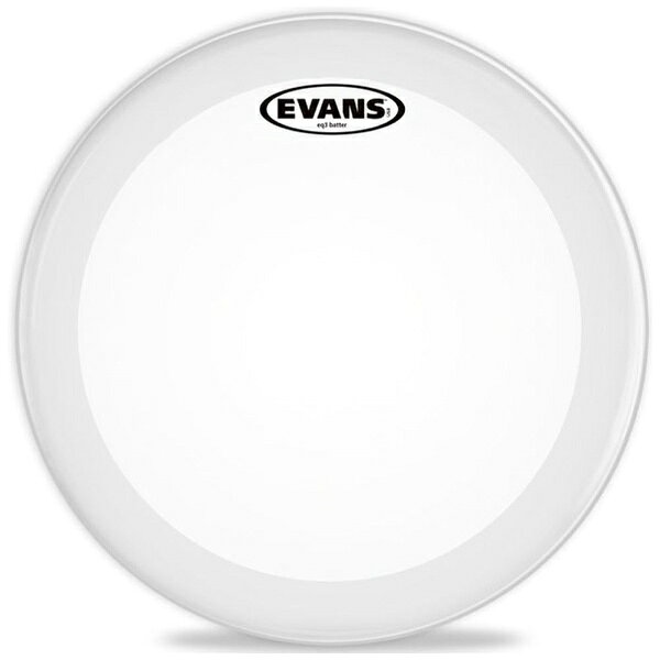 演奏性だけでなく、チューニングの安定性にも優れたヘッドです。Evans EQ3 シリーズ