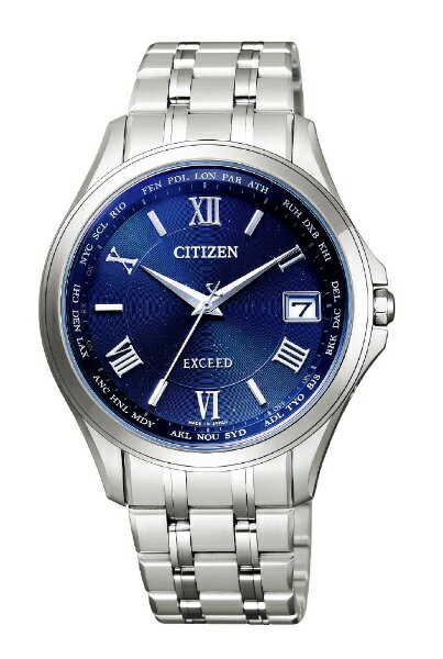 シチズン エクシード 腕時計（メンズ） 【エントリーで2倍pt(5/20まで)】 シチズン｜CITIZEN エクシード CB1080-52L ブルー/シルバー