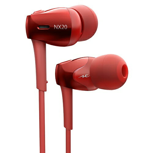 Rakuten - ラディウス｜radius イヤホン　カナル型 HP-NX20R レッド [カナル型 /φ3.5mm ミニプラグ][HPNX20R]