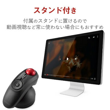 エレコム　ELECOM M-RT1DRBK マウス ハンディトラックボール ブラック [光学式 /10ボタン /USB /無線(ワイヤレス)][MRT1DRBK]