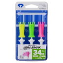 ダイヤゴルフ ゴルフティー AERO SPARK エアロスパークティー セミロング(ティーアップ高:34mm、ティー全長:79mm/3本入り) TE-410(4)