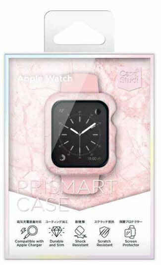 KUTUROGIAN｜クツロギアン AppleWatch 40mm （Series4）（Series5） CaseStudi PRISMART Case Marble Pink CSWTPRM40MP マーブルピンク[CSWTPRM40MP]