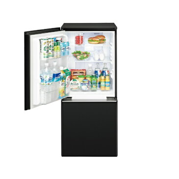シャープ　SHARP 《基本設置料金セット》SJ-GD14F-B 冷蔵庫 プラズマクラスターボトムフリーザー冷蔵庫 ピュアブラック [2ドア /右開き/左開き付け替えタイプ /137L][冷蔵庫 小型][SJGD14F]