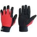 A-MAG|エーマグ ユニワールド WORKS HOMME 人工皮革手袋 背抜き レッド LL 3750-RD-LL