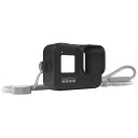 GoPro　ゴープロ スリーブ＋ランヤード for HERO8 AJSST-001 ブラック[ゴープロ ヒーロー8 アクセサリー 保護 ケース]