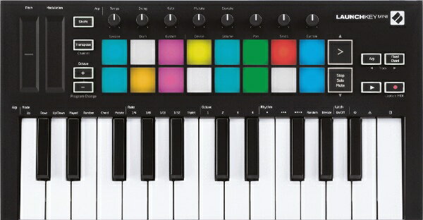 NOVATION｜ノベーション MIDIキーボードコントローラー LaunchKey mini MK3 ブラック LAUNCHKEYMINIMK3