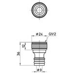 SANEI｜サンエイ SANEI　金属製ネジニップル PL60-21-13 3