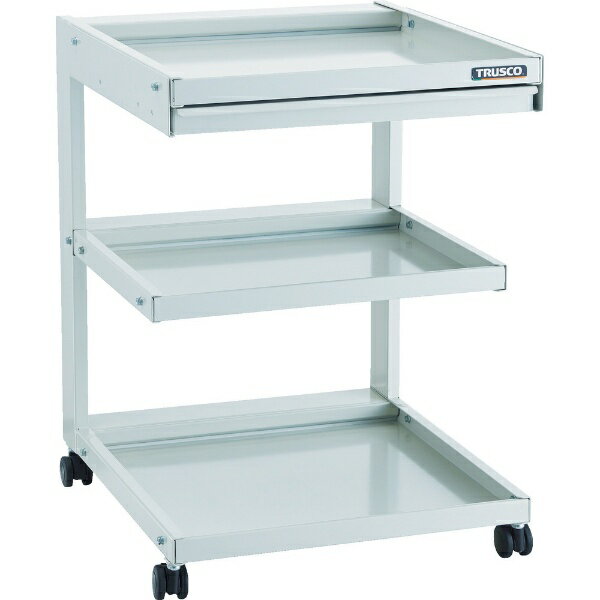 トラスコ中山｜TRUSCO NAKAYAMA TRUSCO　補助ワゴン　引出付き　3段 HJW-3D 【メーカー直送・代金引換..