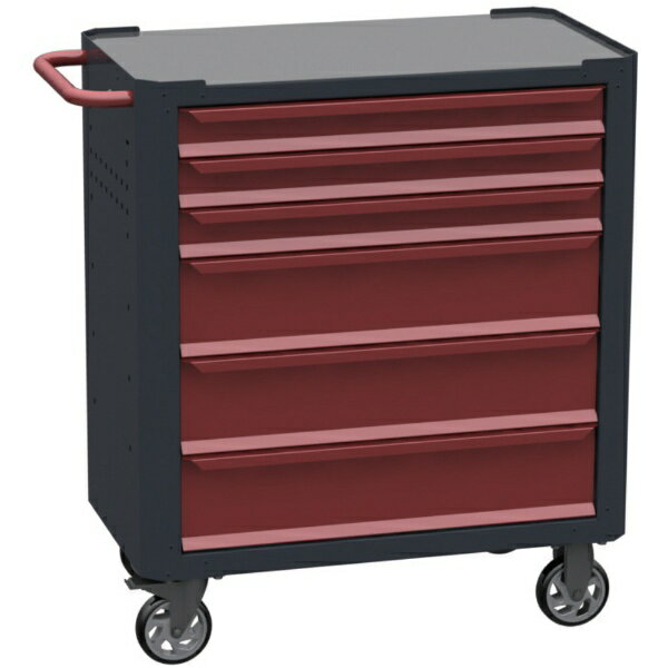 SORI｜ソリ SORI　キャビネットワゴン　7000　6段　赤　800X450X950 7600R