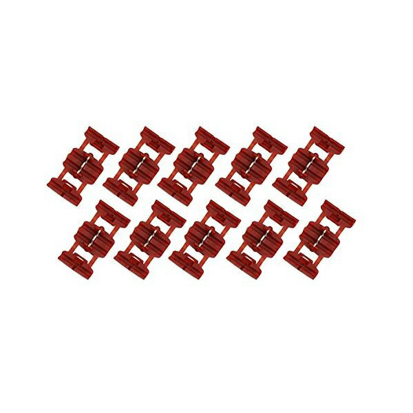 バイクパーツセンター｜BIKE PARTS CENTER 905806 エレクトロタップ 赤 10個セット