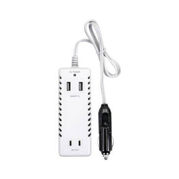 OWLTECH オウルテック カーコンセント インバーター 車内でコンセントが使える + SmartIC搭載 AC:85W USB:2.4A 急速充電 OWL-DCU2A2-WH ホワイト