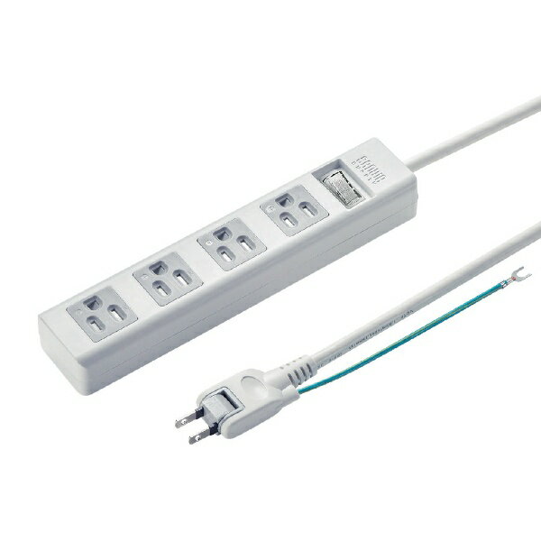 ����掠�ץ饤��SANWA SUPPLY �Ÿ����å� �ۥ磻�� TAP-SH3450MGSW [5.0m /4�ĸ� /�����å��դ��ʰ���][TAPSH3450MGSW]