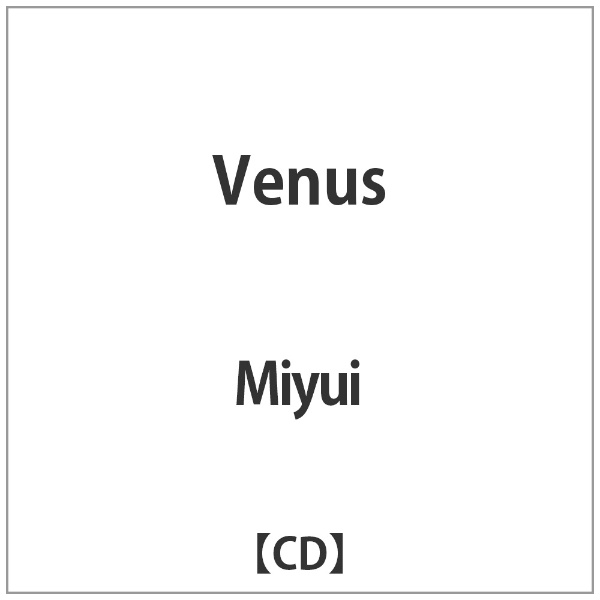 インディーズ Miyui/ Venus【CD】 【代金引換配送不可】